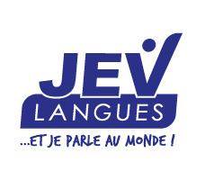 Logo Jev Langues - Et je parle au monde